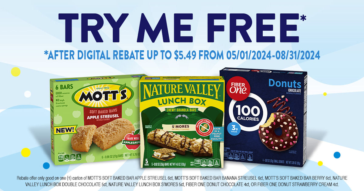 Nature Valley Mott's Fine One Product Rebate