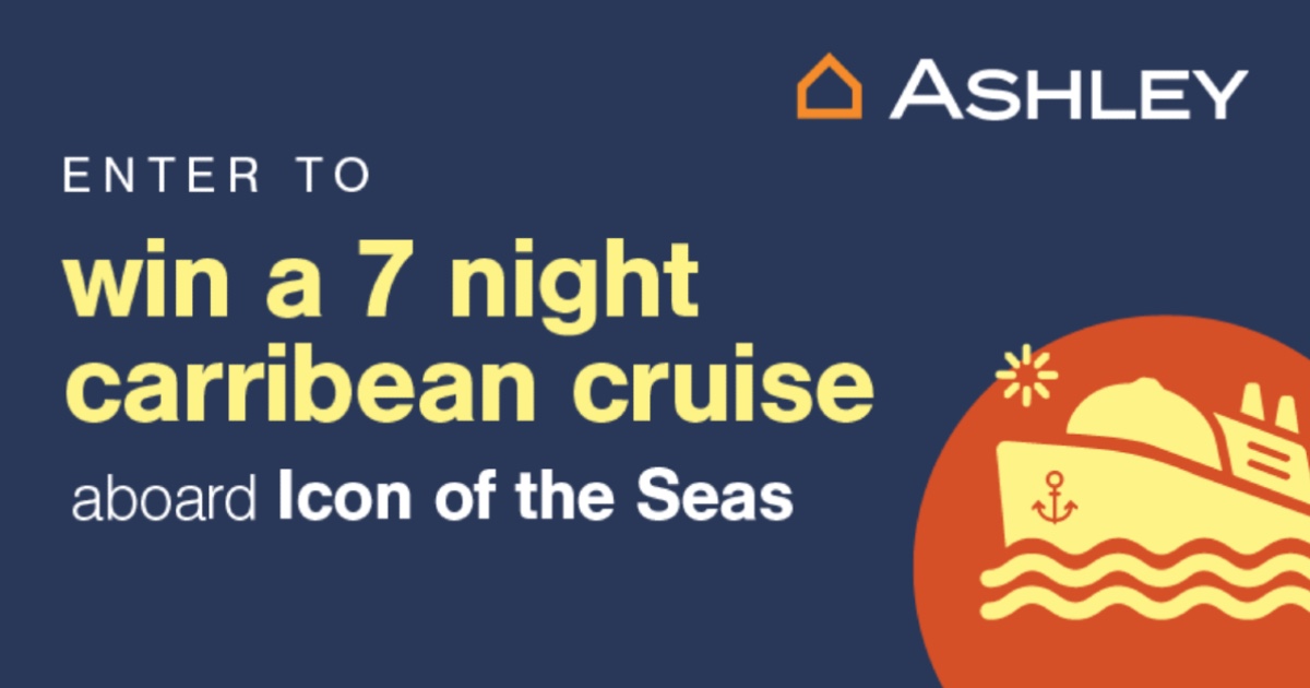 Win a 7 Night Caribbean Cruise From Ashley Furniture Free Sweepstakes