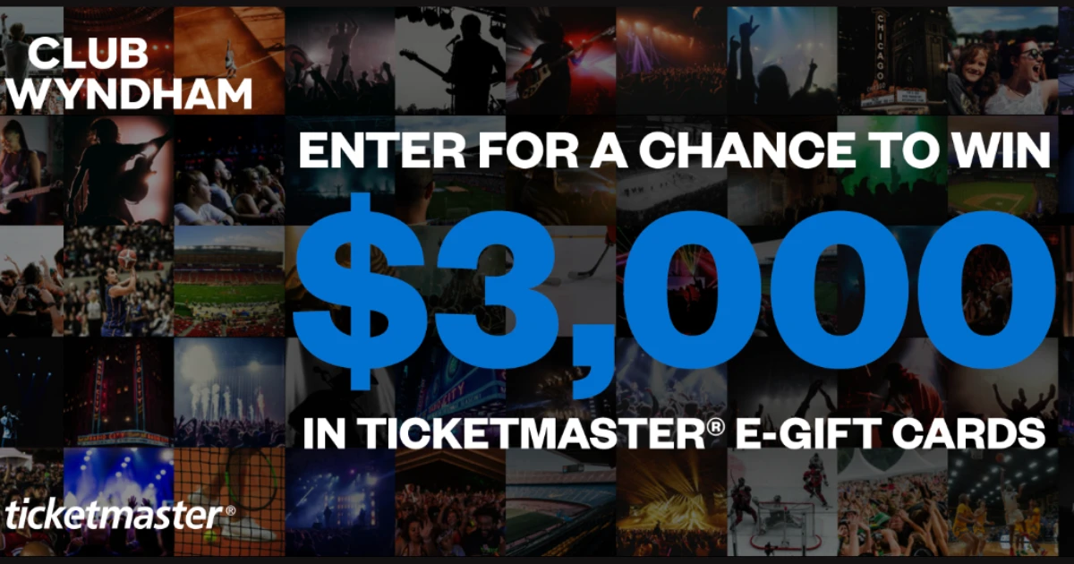 The Club Wyndham Tickets For A Year Sweepstakes