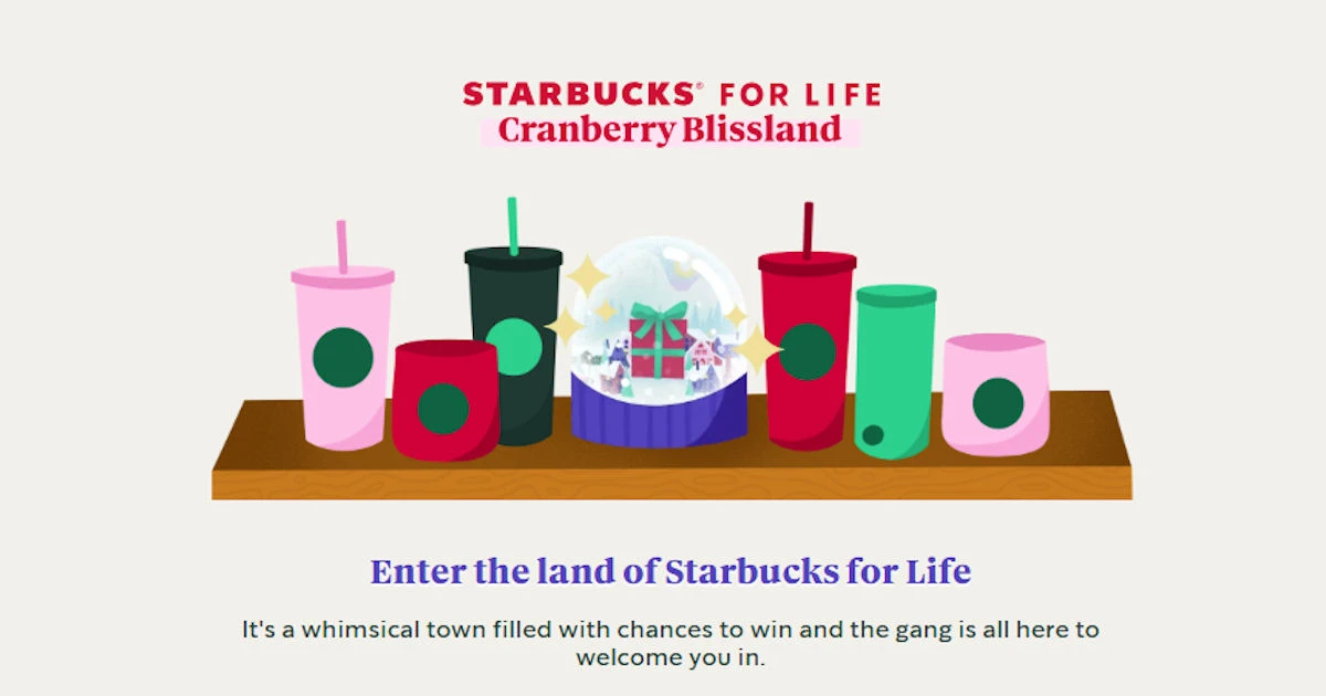 Win Starbucks for Life, Gift Cards, Starbucks Swag & More
