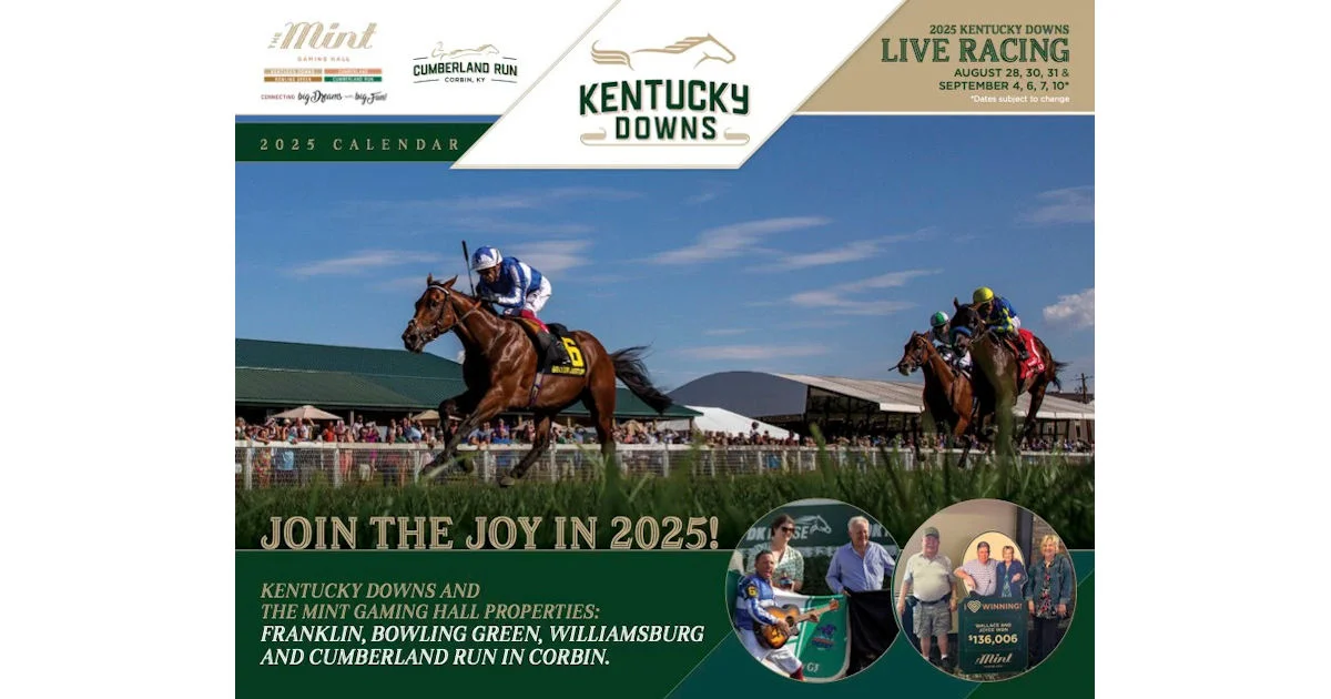 Free 2025 Kentucky Downs Racing Calendar