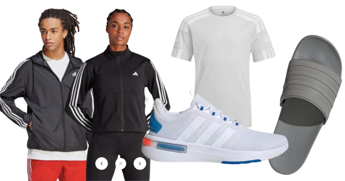 Adidas apparel and footwear sale
