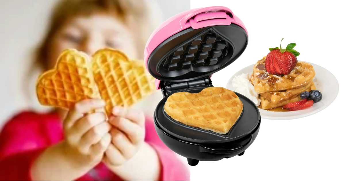 mini heart waffle maker at Walmart