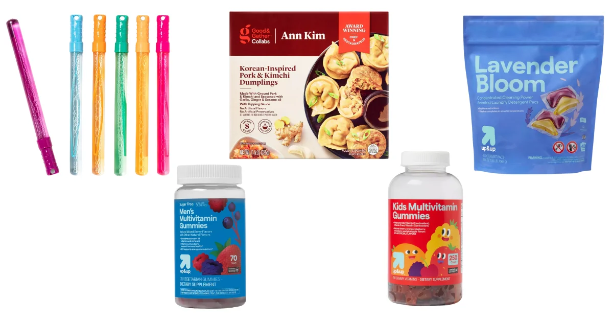 Target Bubble Wands, Ann Kim Foods, Multivitamin