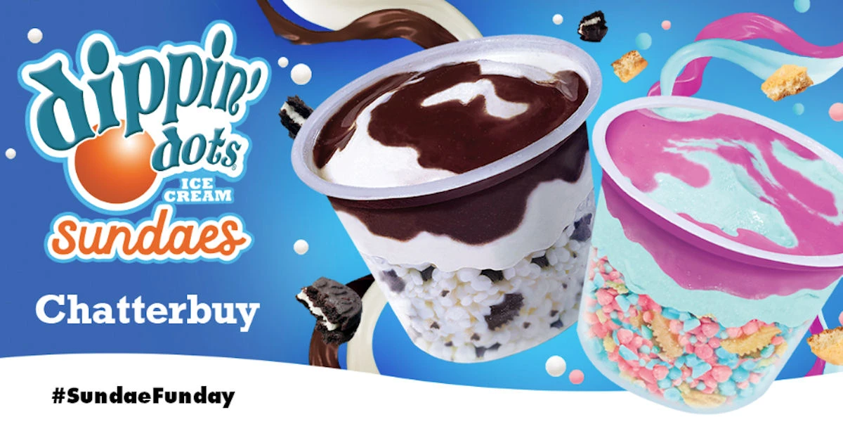 Ripple Street Dippin' Dots Ice Cream Sundaes
