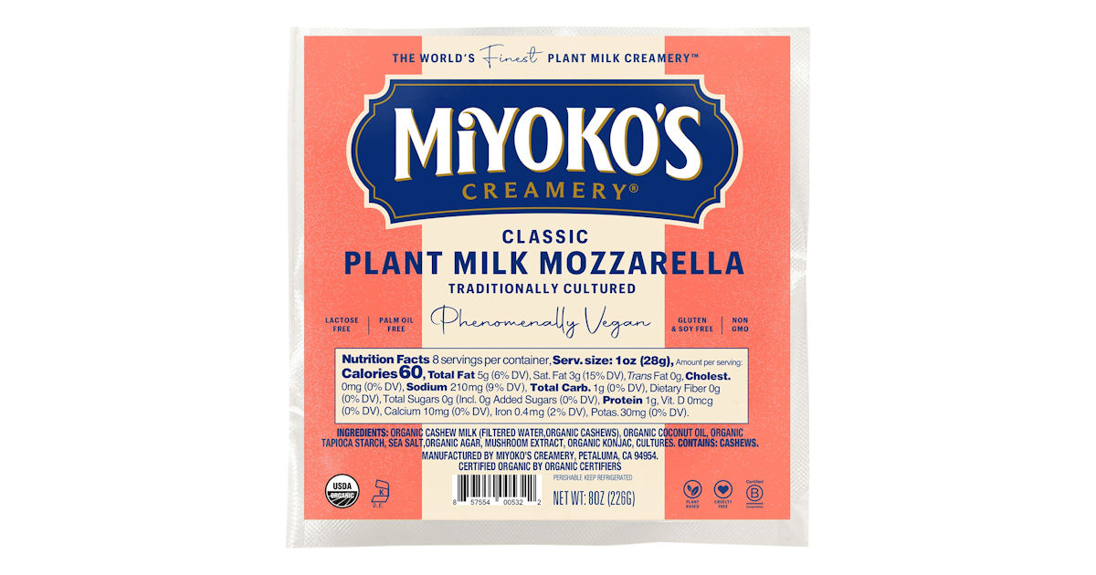 Miyoko's Mozzarella Cheese Product Coupon