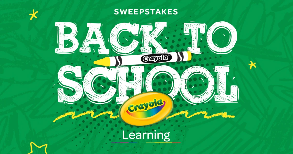 Crayola Back To School Sweepstakes