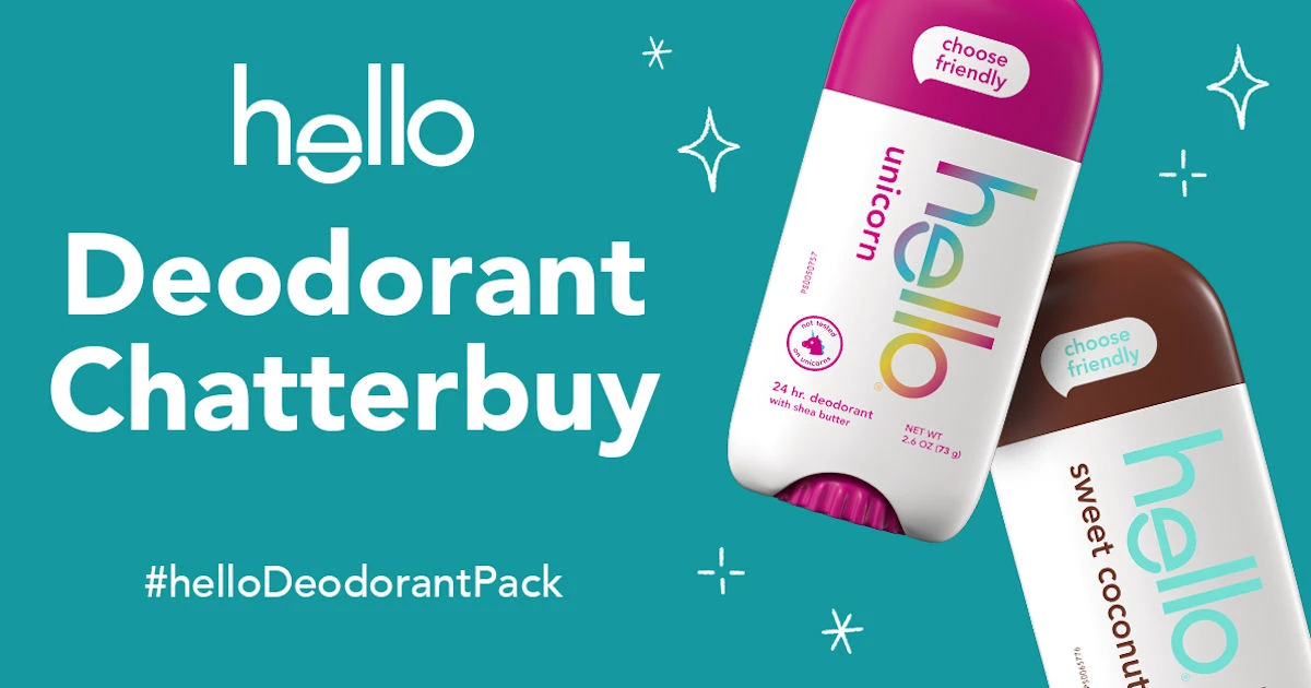 Ripple Street hello Deodorant Chatterbuy