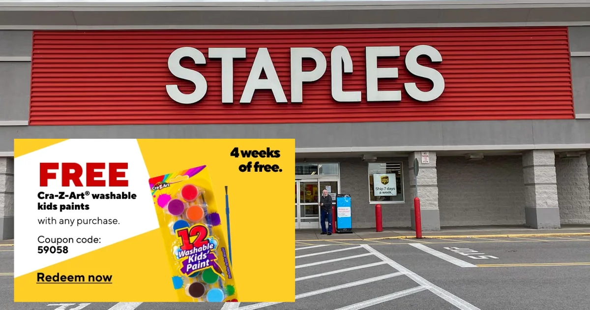 Staples Free CraZArt Washable Kids Paints