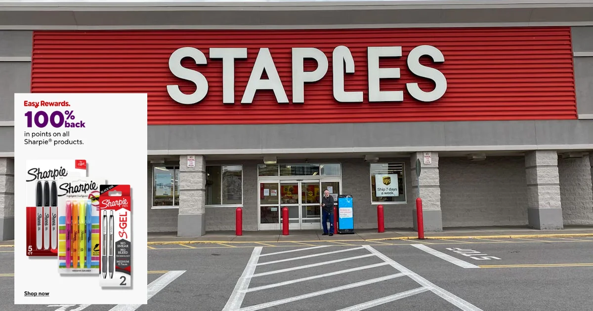 Staples Free Sharpie Products