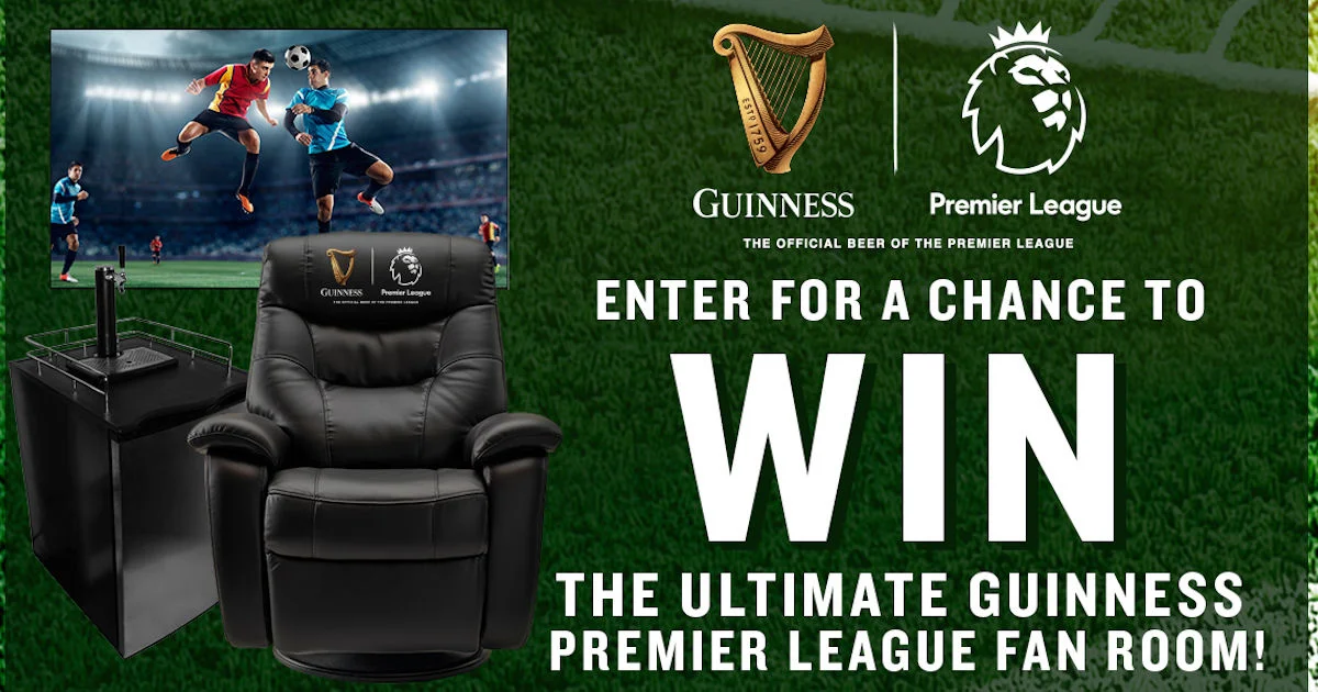 Ultimate Guinness Premier League Fan Room Sweeps