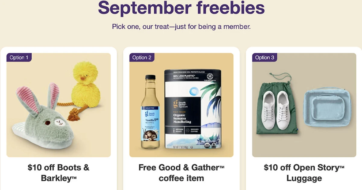 Target Free Gift September