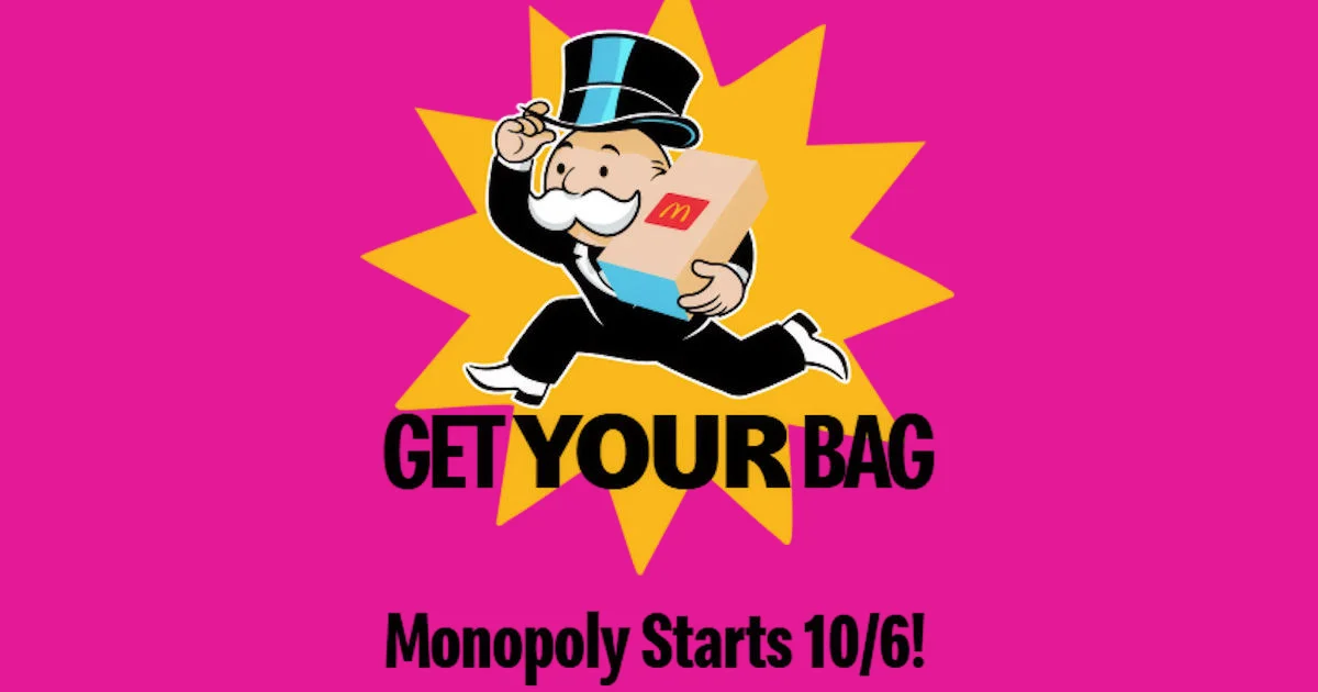 McDonalds Monopoly Free Points