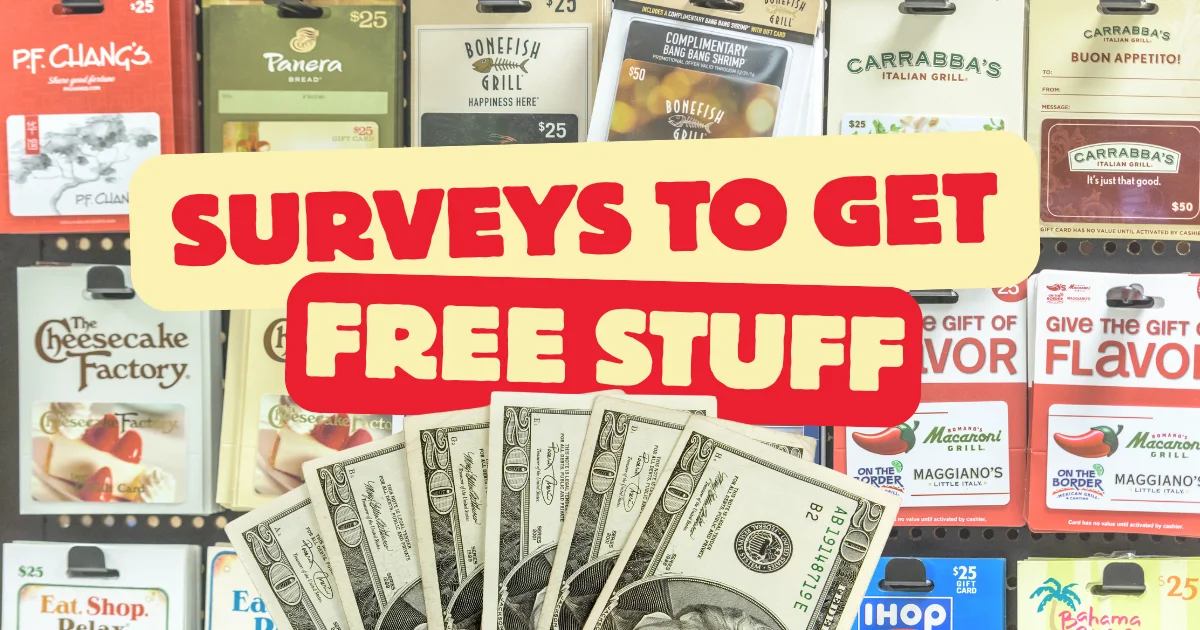 surveys to get free stuff