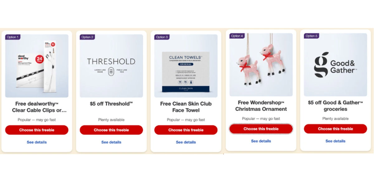 Target Free Gift November