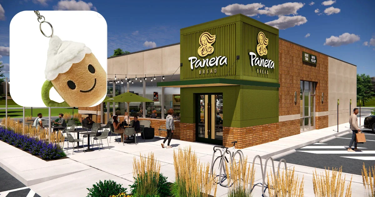 Panera Hot Chocolate Plush Keychain