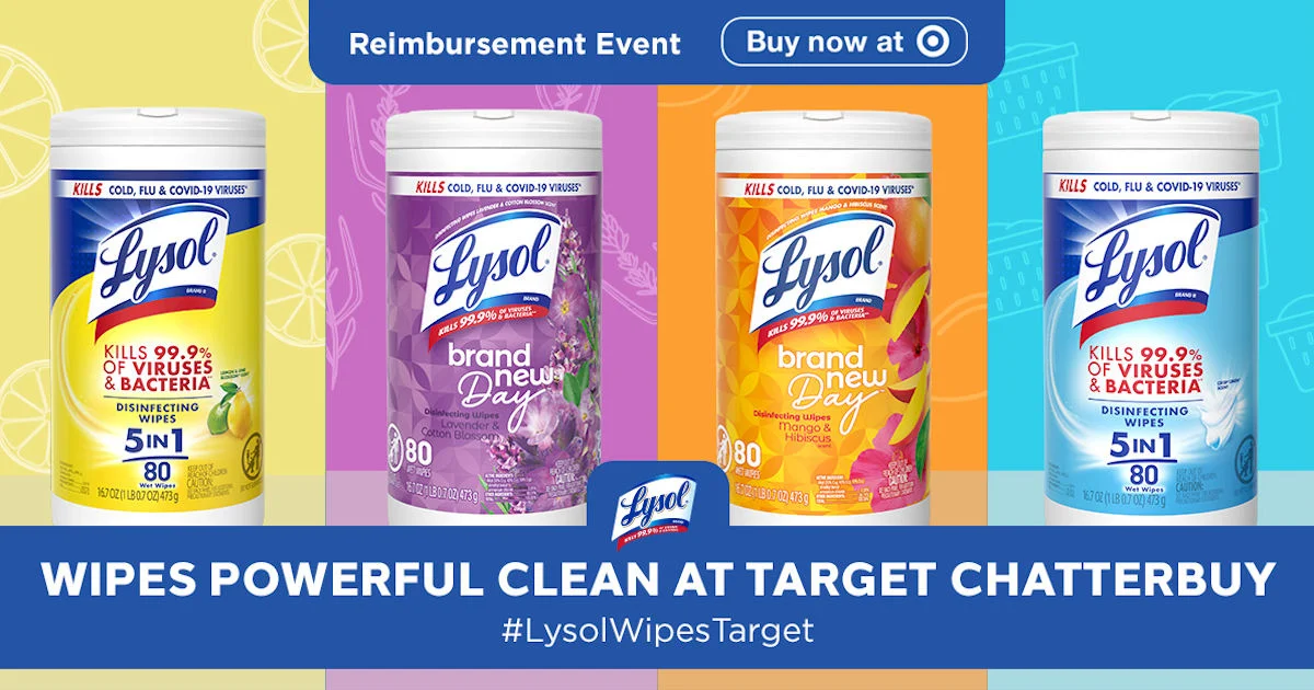 Ripple Street LYSOL Wipes Powerful Clean