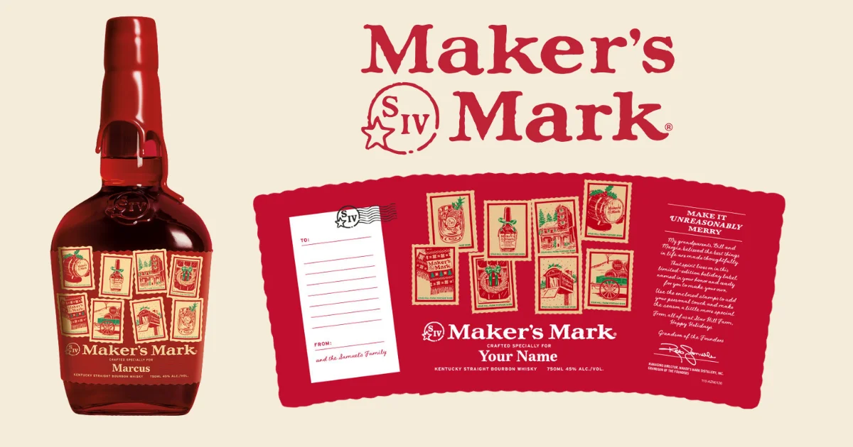 Maker's Mark Holiday Labels