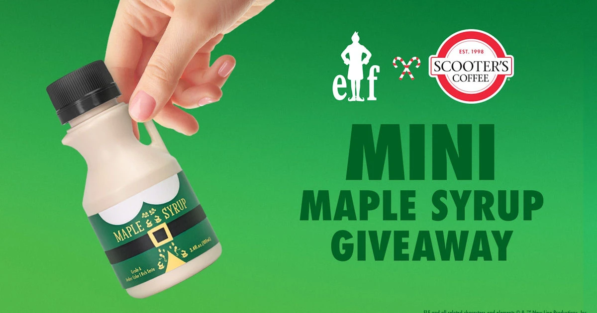 Scooter’s Coffee Free Maple Syrup