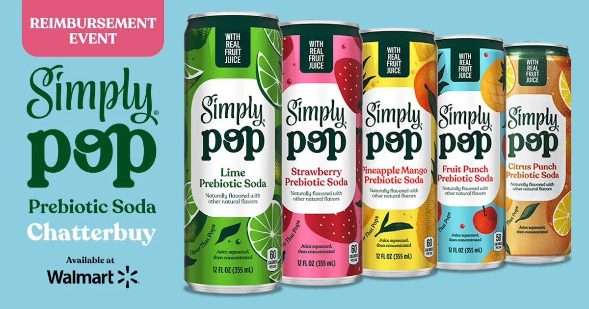 Ripple Street Simply Pop Prebiotic Soda