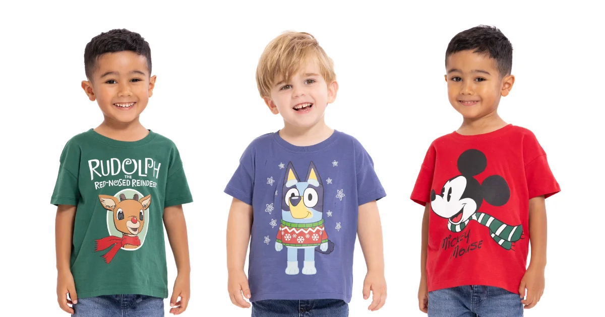 holiday kids tees at walmart