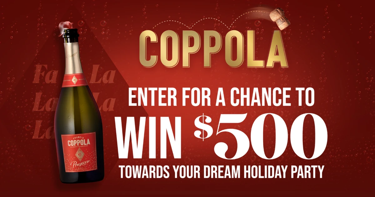 Coppola Diamond Holiday Party Sweepstakes