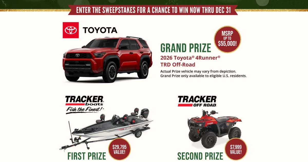 Bass Pro Shop Great Outdoors Giveaway 2025