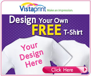 Vistaprint - 1 FREE Customized T-Shirt! - Free Product Samples