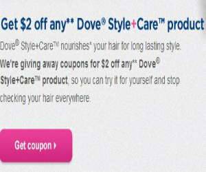 Dove - Coupon for $2 off any Styling Product - Coupons