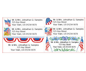 Order A Free Patriotic Set Of Personalized Address Labels Personalized Address Labels