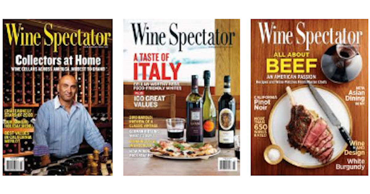 FREE Subscription to Wine Spectator Magazine