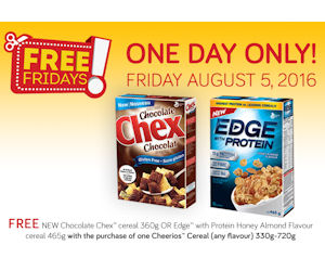 Free Chex or Edge Cereal Coupon wyb Any Cheerios Cereal - Coupons