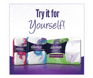 free always discreet product coupon or sample pack free product free always samples