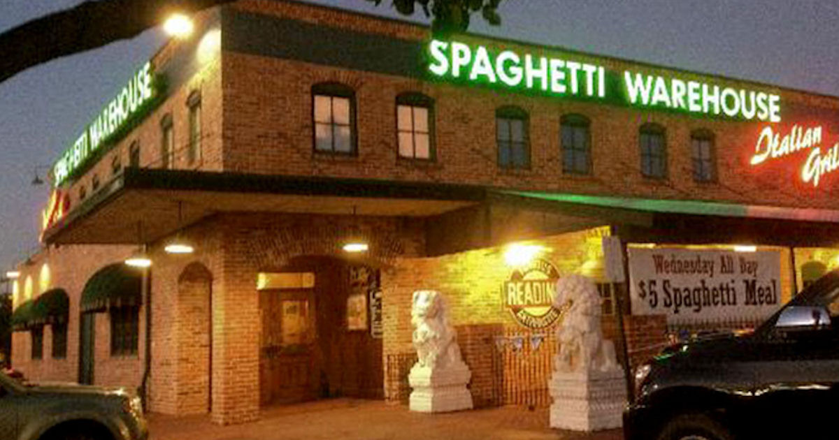 FREE Birthday Meal at Spaghetti Warehouse