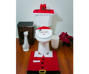 Santa Toilet Cover at Amazon