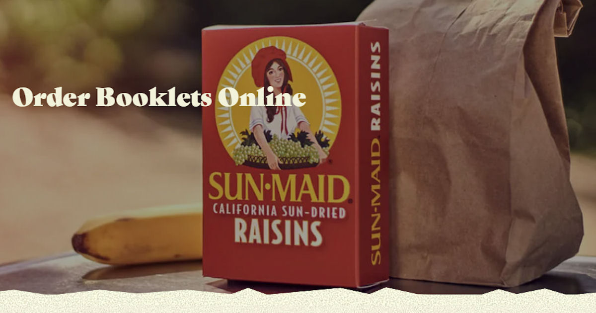 Sunmaid Recipe Booklets