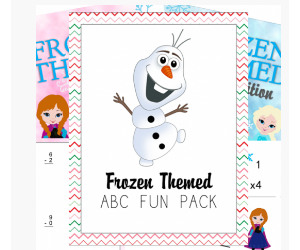 FREE Frozen Themed ABC + Math Pack