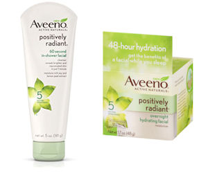 FREE Aveeno Positively Radiant Cleanser & Moisturizer