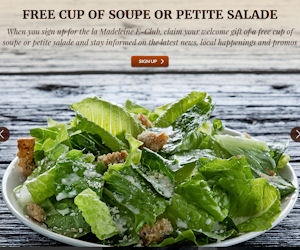 FREE la Madeleine eClub - FREE...