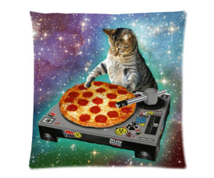 Hipster Cat Pillow Case on Amazon