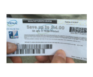 SUPER HOT Tena Coupon