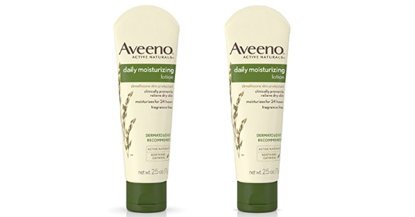 Amazon - 2 Pack of Aveeno Daily Moisturizing Lotion $3.44