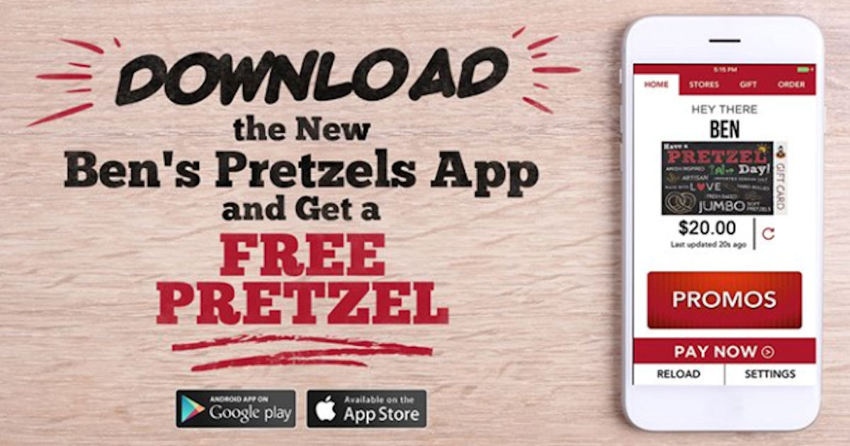 FREE Pretzel with Ben&#039...
