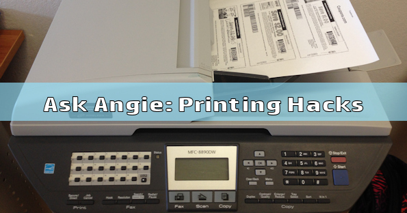 Ask Angie: Coupon Printing Hacks